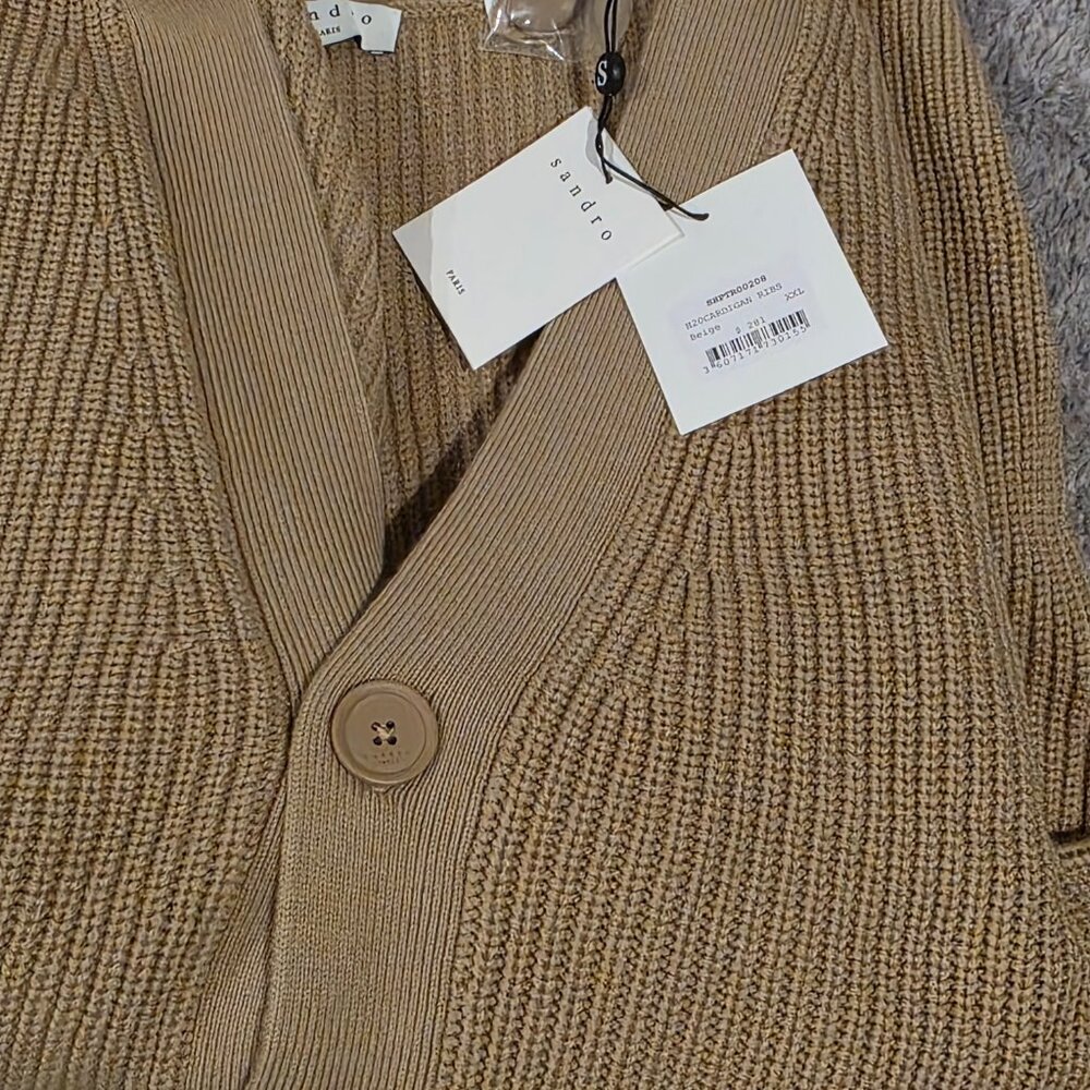 NWT: Sandro Rib Cardigan - Picture 6 of 6